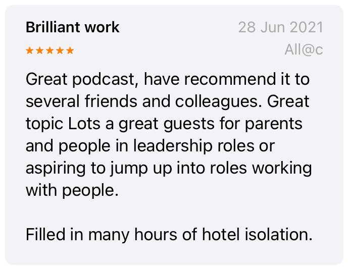 Apple Podcast review